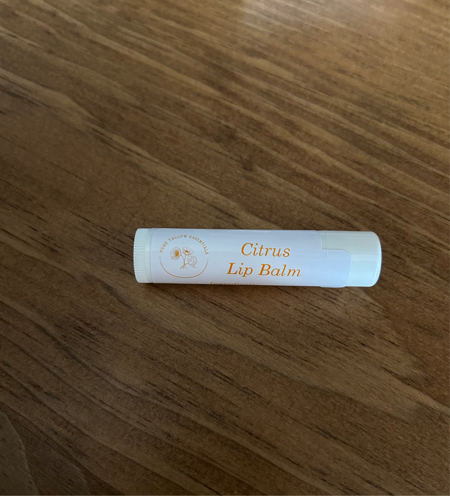 Citrus lip balm