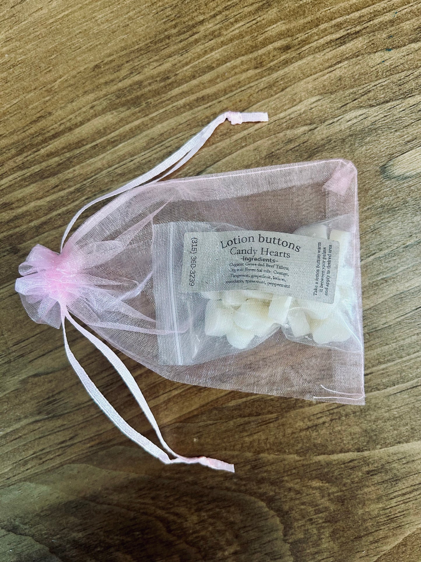 Lotion buttons (Candy Hearts)