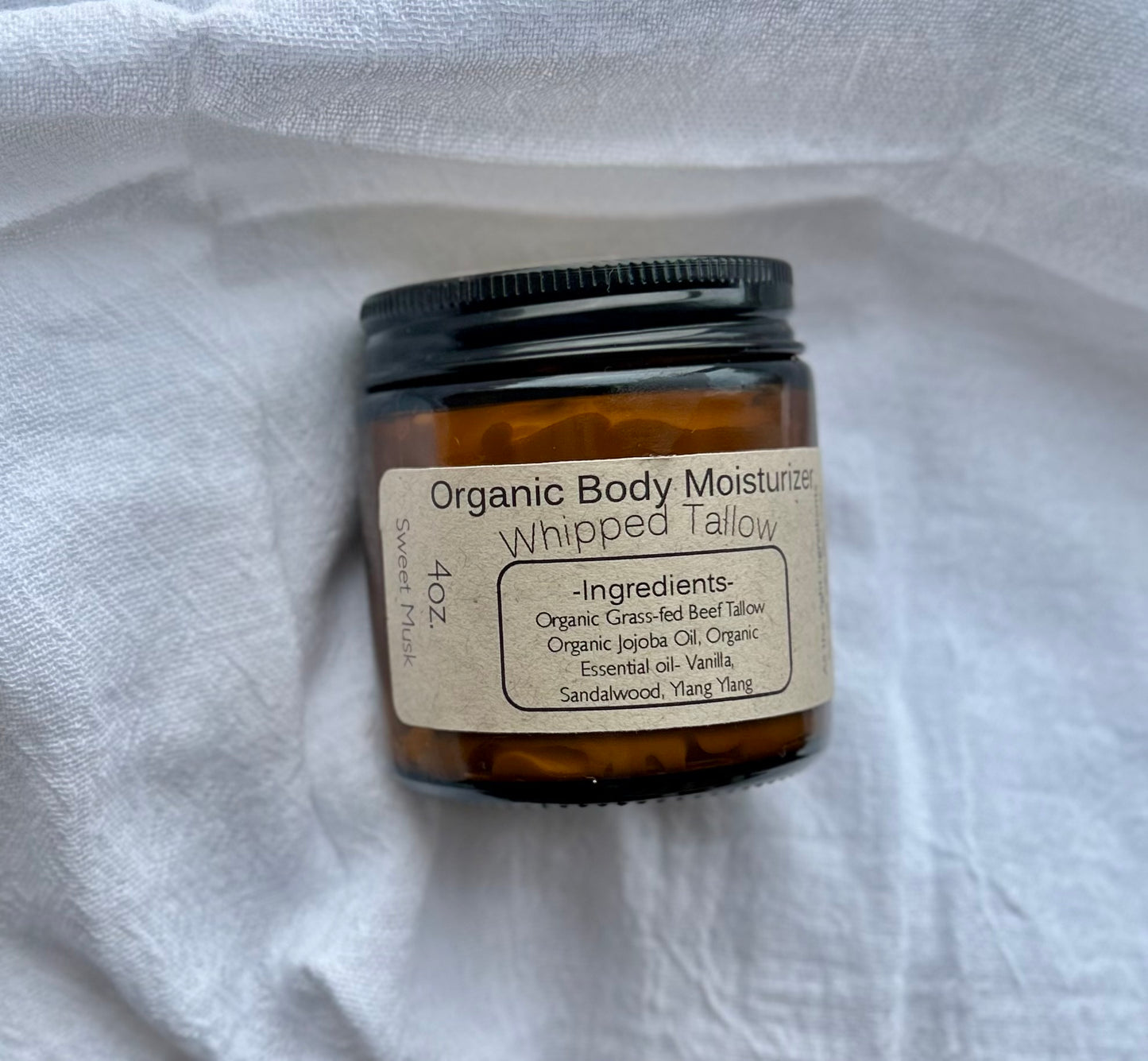 Sweet Musk (whipped tallow) body moisturizer