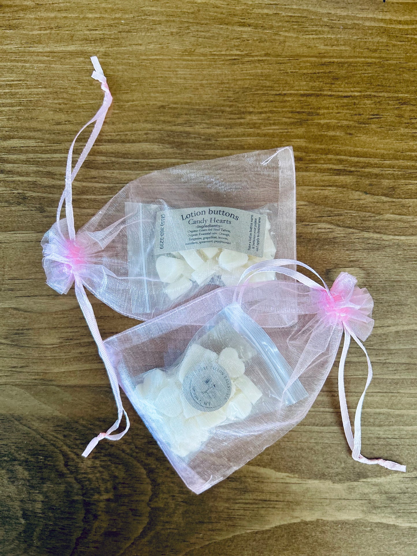 Lotion buttons (Candy Hearts)