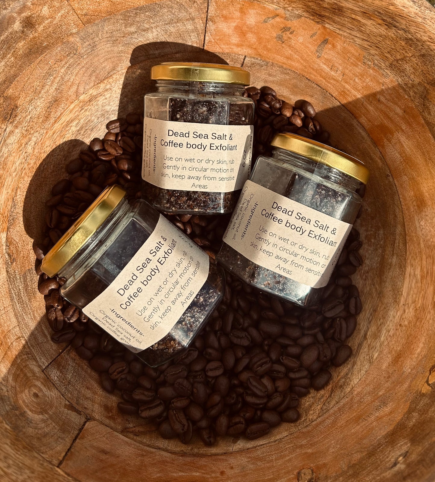 Dead sea salt & coffee exfoliant