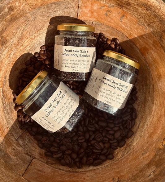 Dead sea salt & coffee exfoliant
