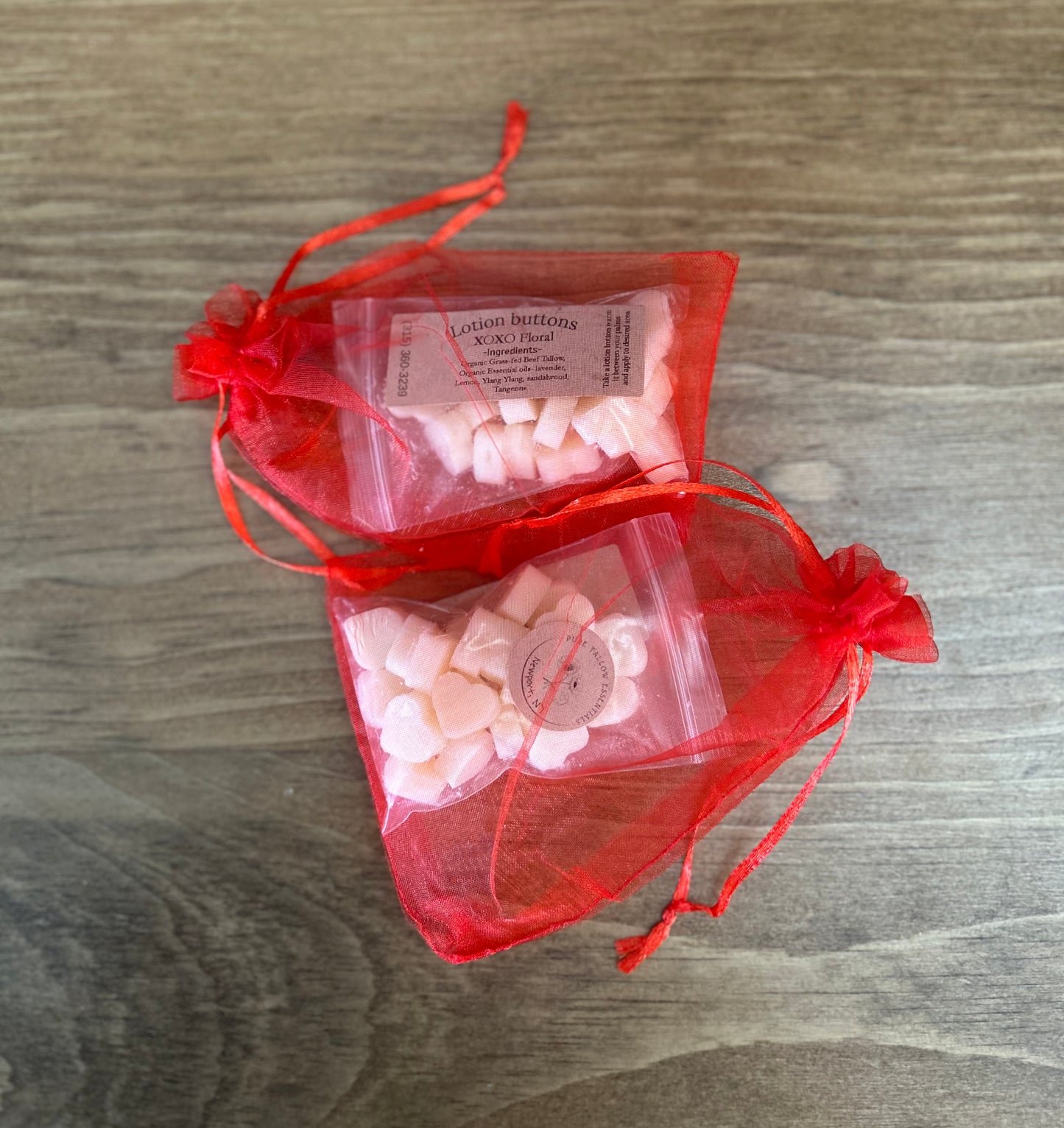 Lotion buttons (xoxo Floral)